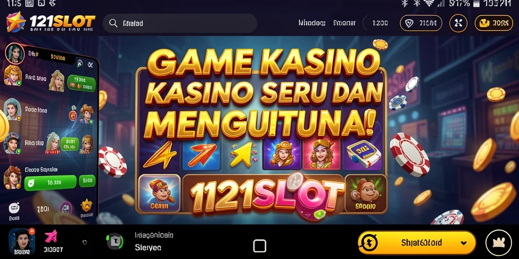 Tampilan gameplay kasino yang menarik di 1121SLOT.