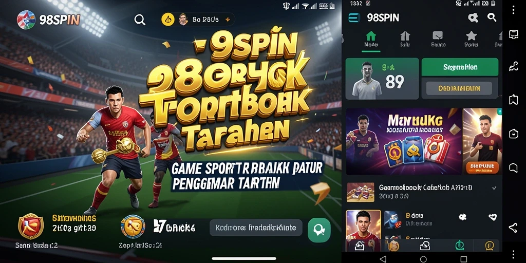 Tangkapan layar utama dari gameplay 98SPIN menunjukkan taruhan olahraga yang seru.