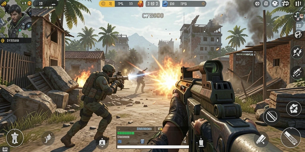 Tangkapan layar dari gameplay mendebarkan C7890.