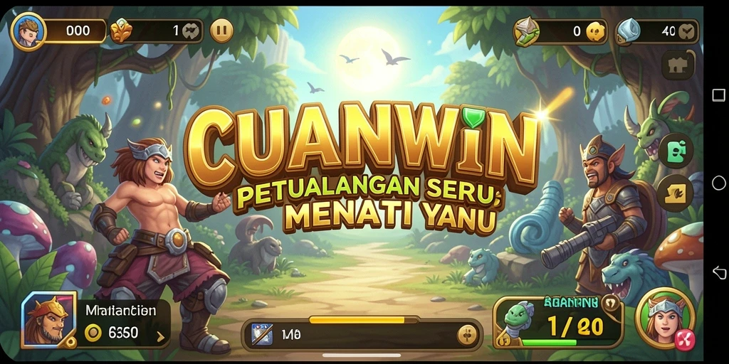 Screenshot utama CUANWIN menampilkan aksi menegangkan dalam petualangan mendebarkan.