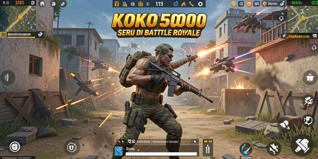 Menampilkan aksi mendebarkan dalam pertarungan Battle Royale