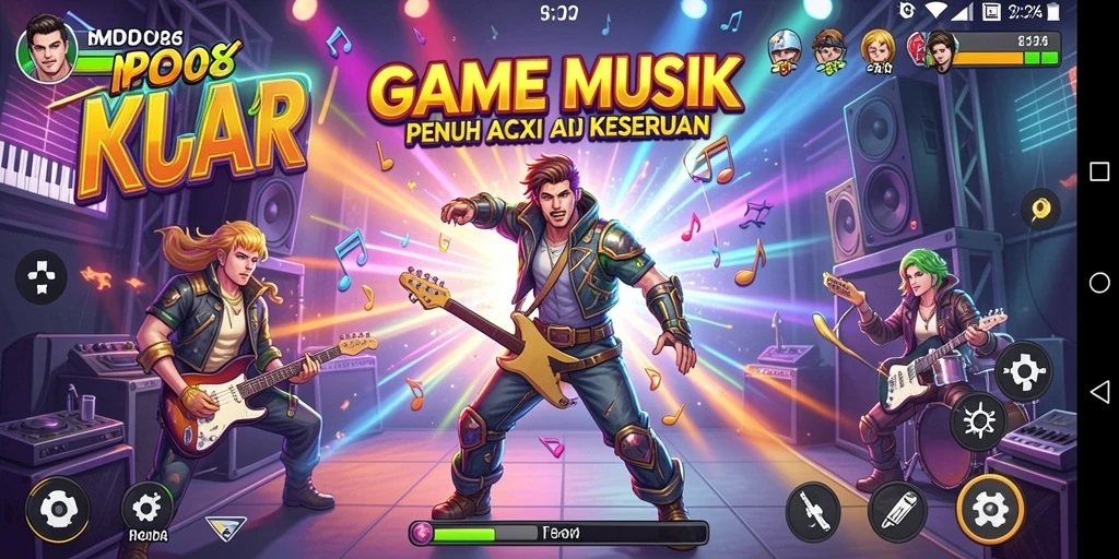 Screenshot MPO08 menampilkan gameplay musik yang seru dan interaktif.