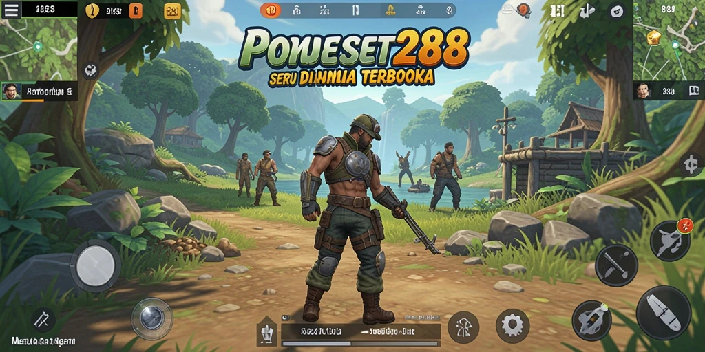 Tangkapan layar gameplay OMSET288 menampilkan petualangan seru di dunia terbuka.