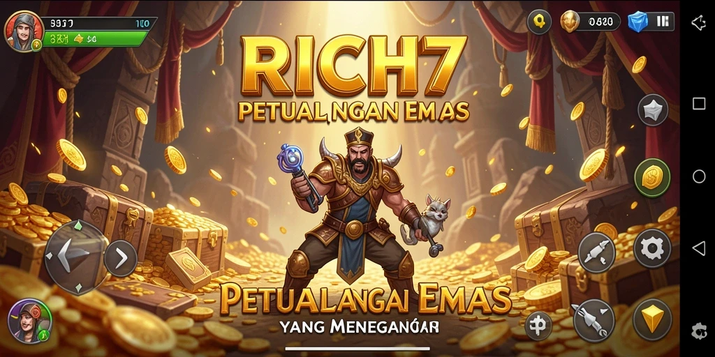 Gameplay RICH7 yang penuh aksi dan petualangan menarik.