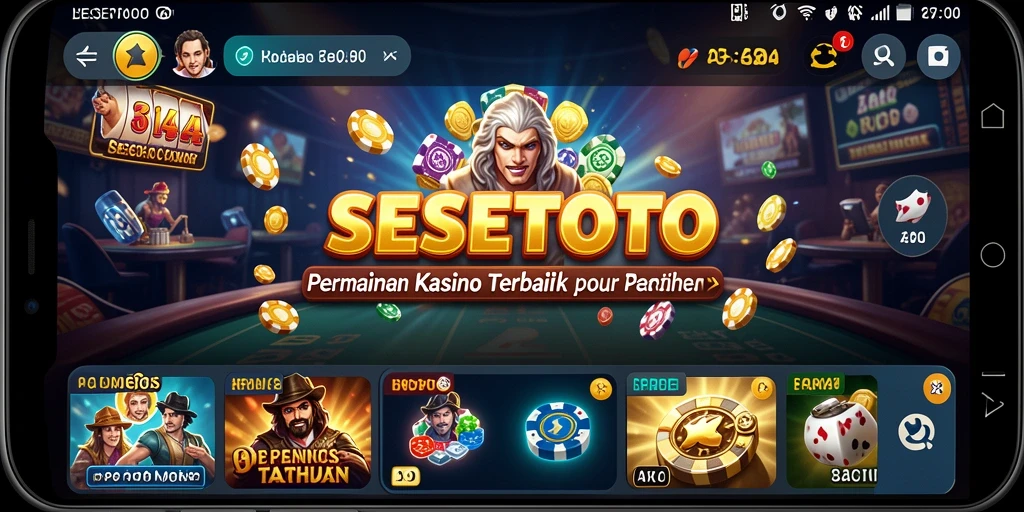 Tampilan gameplay yang menarik dan mendebarkan di aplikasi SESETOTO.