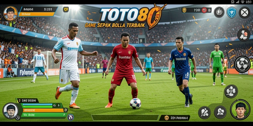 TOTO80 menampilkan aksi pertandingan sepak bola yang mendebarkan dan grafis luar biasa.