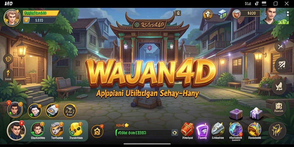 Tampilan antarmuka WAJAN4D yang simple dan efektif.